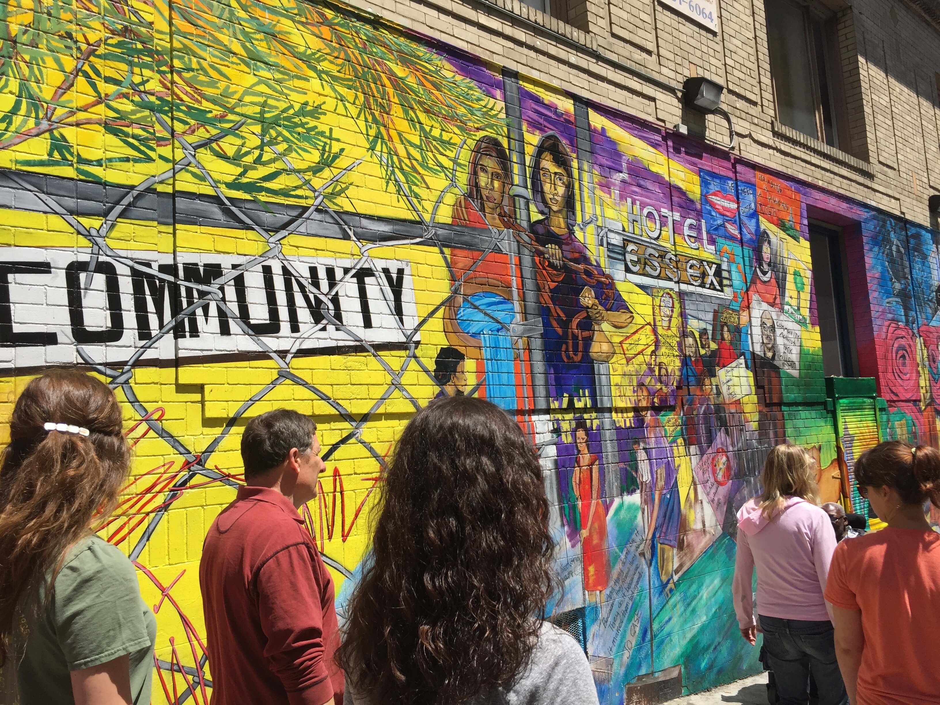 Community mural and walking group.