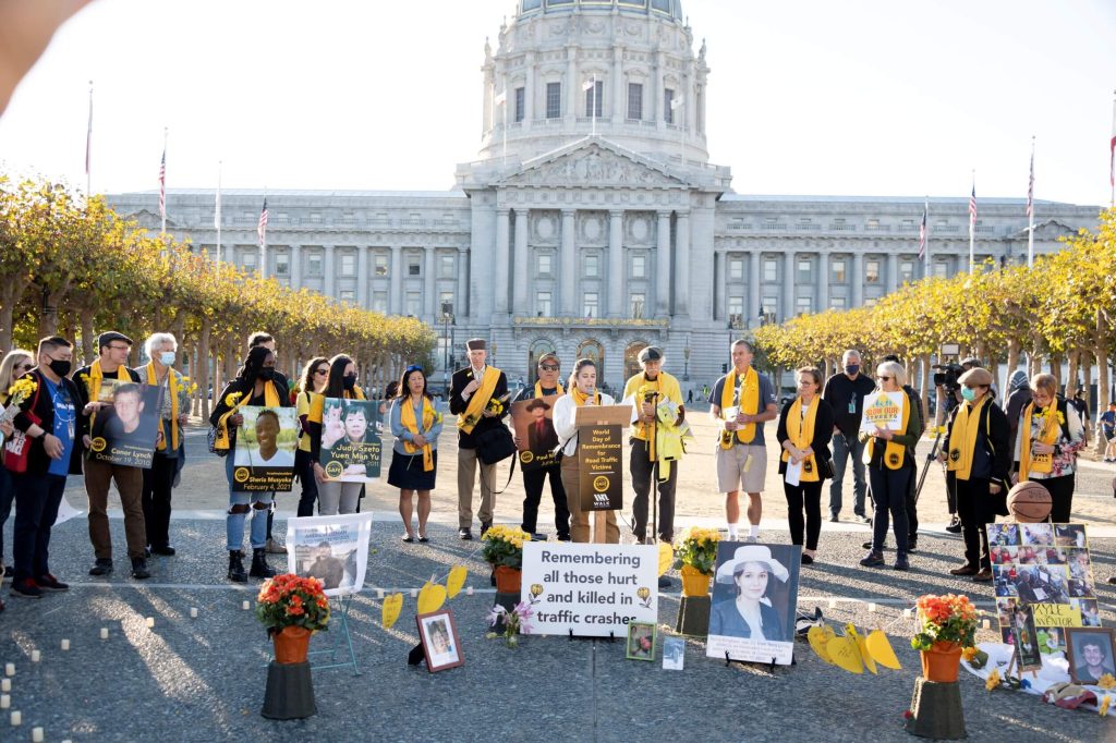 Hannah Ege asked everyone to take a breath together. Photo by William McLeod