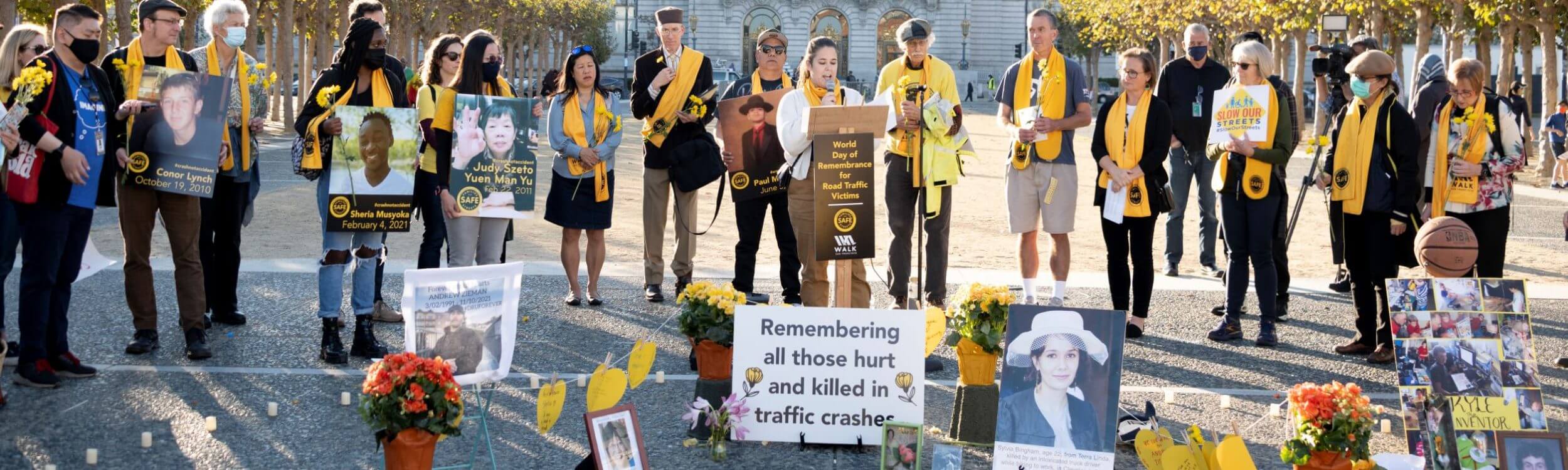 Bringing voice to victims and demanding safer streets at World Day of Remembrance