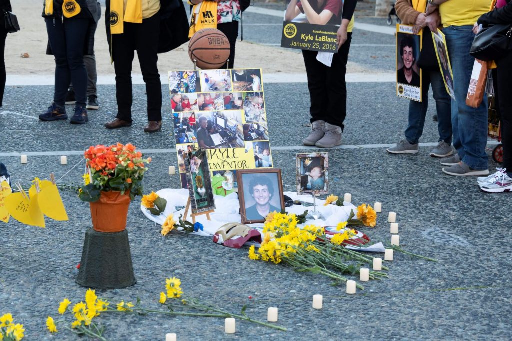 A beautiful tribute to Kyle LaBlanc. Photo by William McLeod