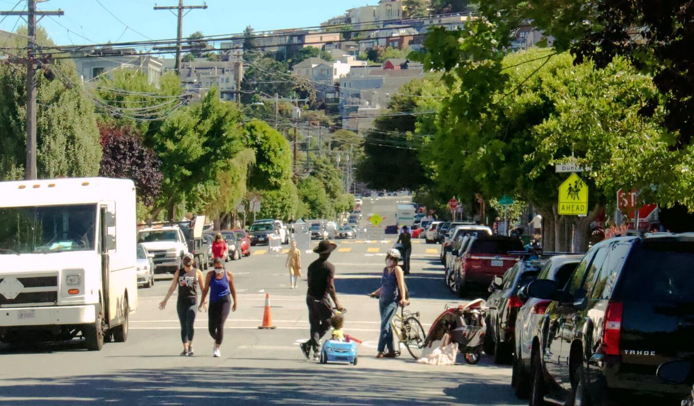 Weigh in now on designs for two Slow Streets: Lake and Golden Gate Avenue -  Walk San Francisco