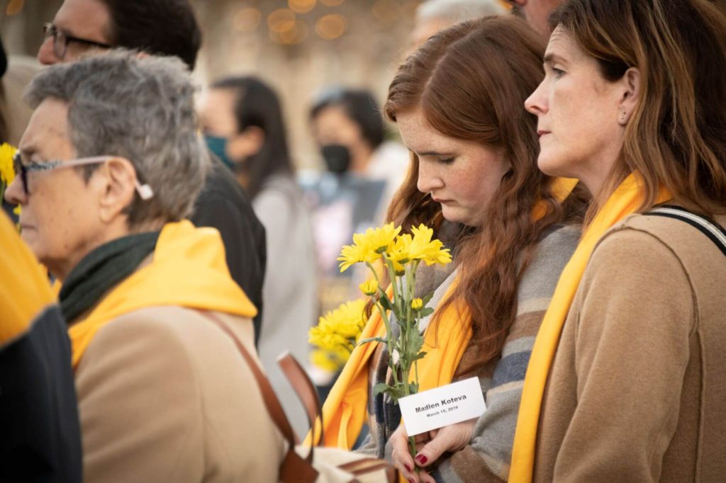 Remembering Madlen Koteva. Maureen, a classmate of Madlen, spoke.