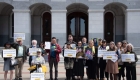 Our goal was to make a big impression at the State Capitol in support of AB 645. Thanks to more than 30 people, some pictured here, we visited every single legislator's office (more than 100)!