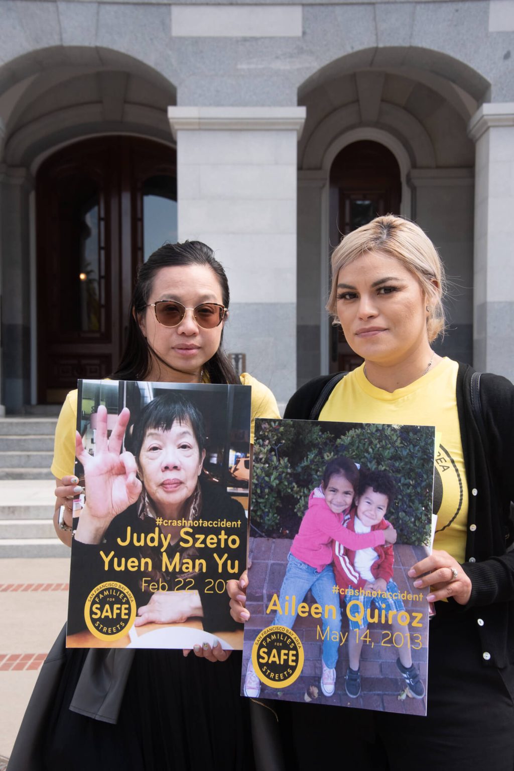 Families for Safe Streets members Jenny Yu and Liz Chavez were tireless at the State Capitol, telling their stories dozens of times.