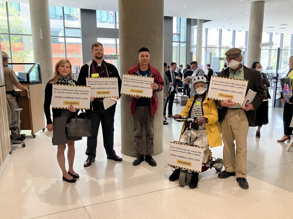 We arrived in Sacramento, ready to meet with legislators in support of this vital speed safety camera pilot.