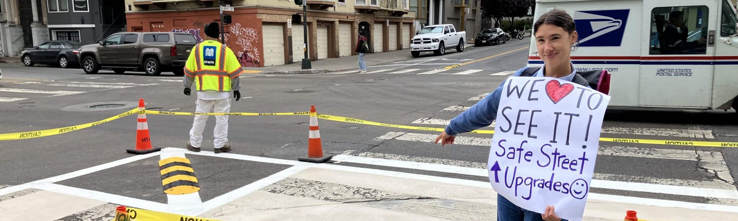 Thank you SFMTA workers for fixing dangerous intersections!