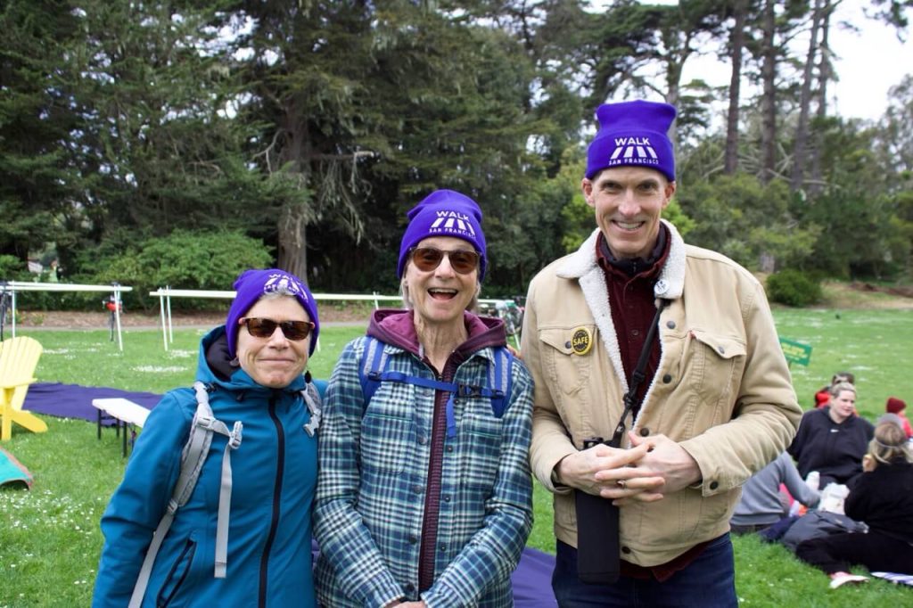 Walk SF members rocking our brand-new beanies. Photo by Fiona Yim. 